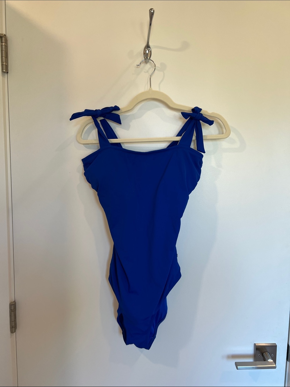 La Vie En Rose Royal Blue One-Piece Swimsuit with Tie Straps